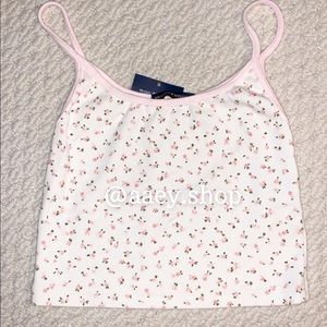 BNWT Brandy Melville Pink lined floral Skylar